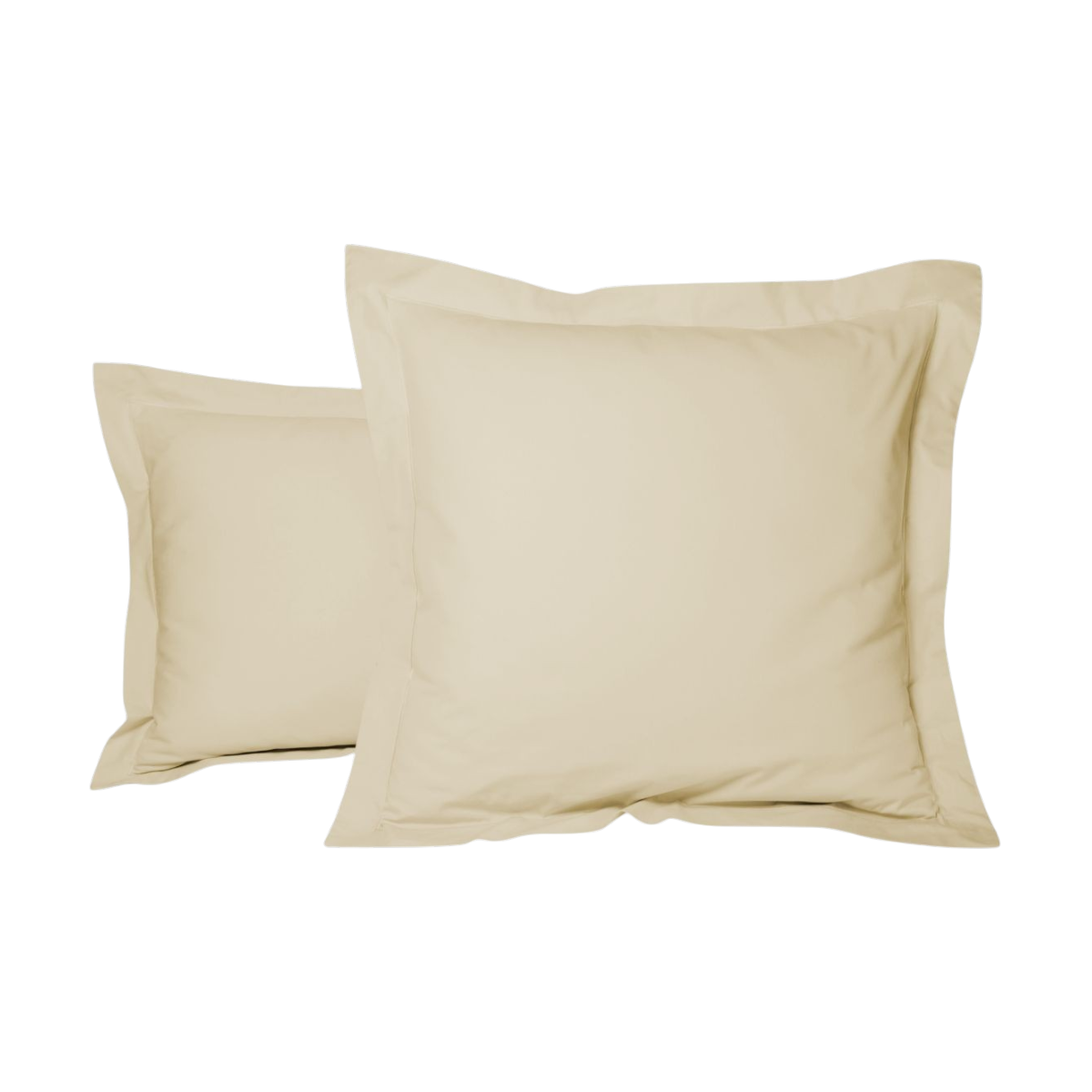 Taie d'oreiller - Uni Percale de coton #Couleur_BEIGE LIN
