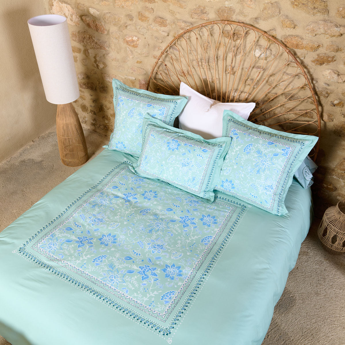 Housse de couette Bastide Face principale motif placé – esprit maison du Sud