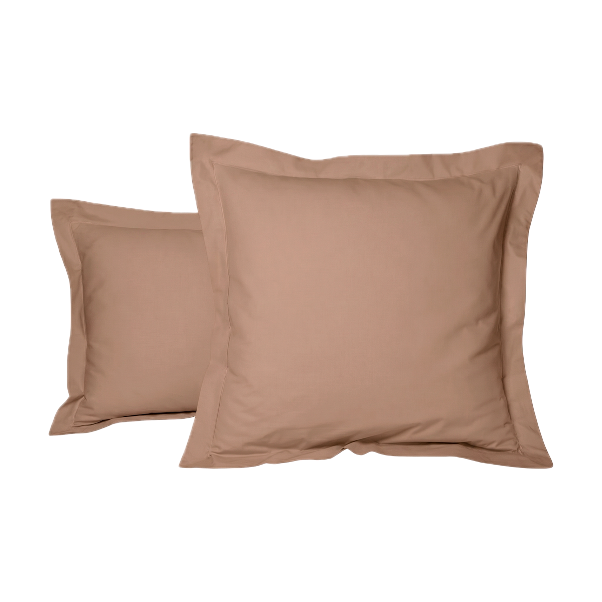 Taie d'oreiller - Uni Percale de coton #Couleur_CAPPUCCINO