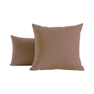 Taie d'oreiller - Uni Flanelle #Couleur_BRUN