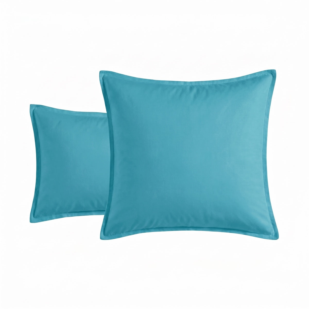 Taie d'oreiller - Satin Lavé #Couleur_BLEU CEDRE