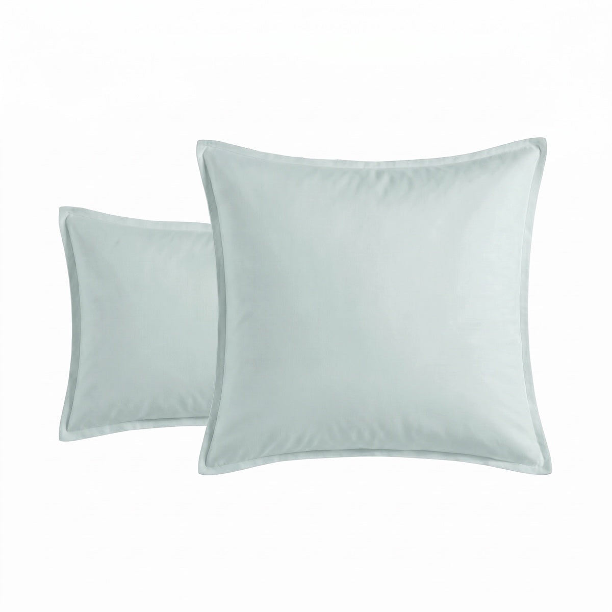 Taie d'oreiller - Satin Lavé #Couleur_BLEU TILLEUL