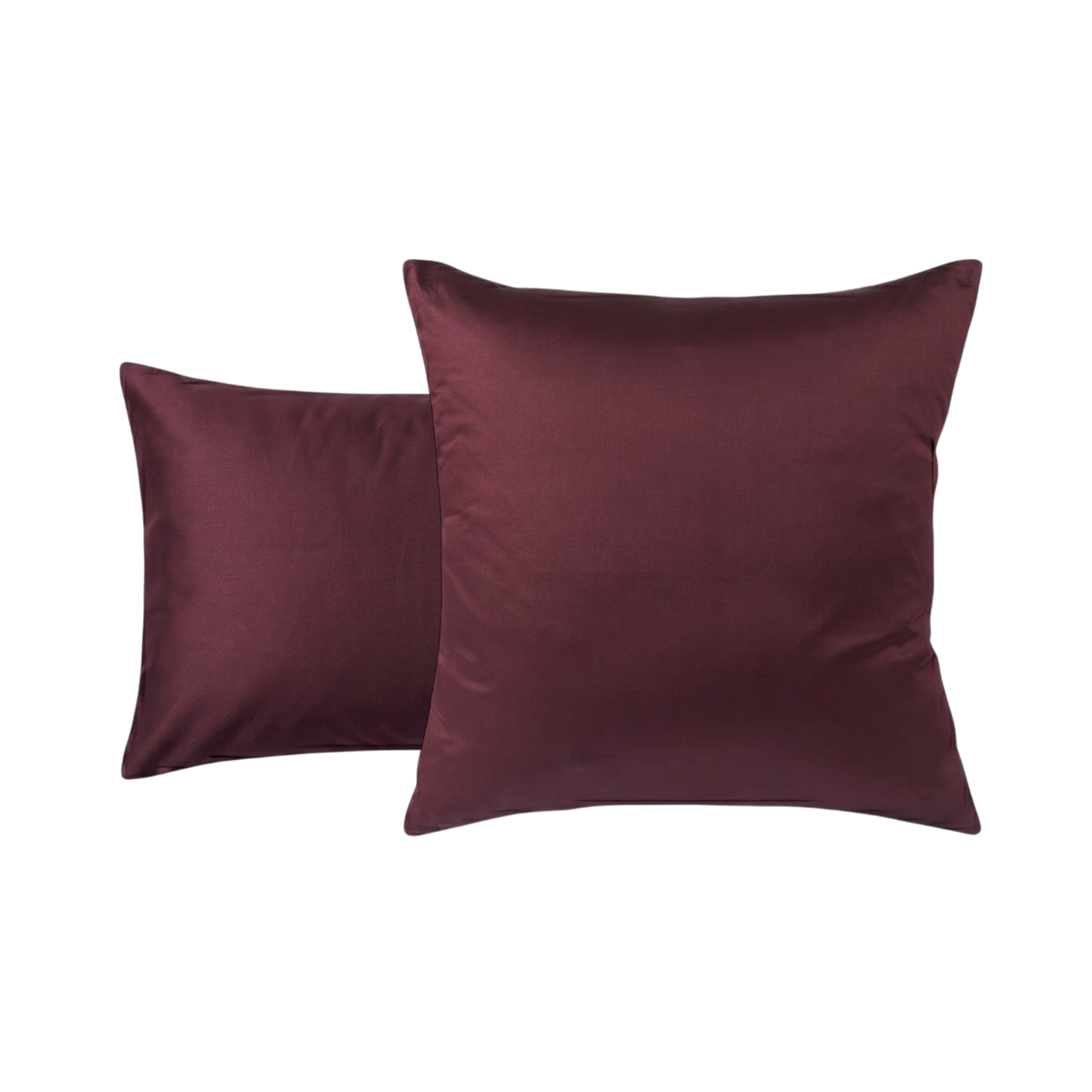 Taie d'oreiller Douce Nuit - Satin de coton #Couleur_PRUNE