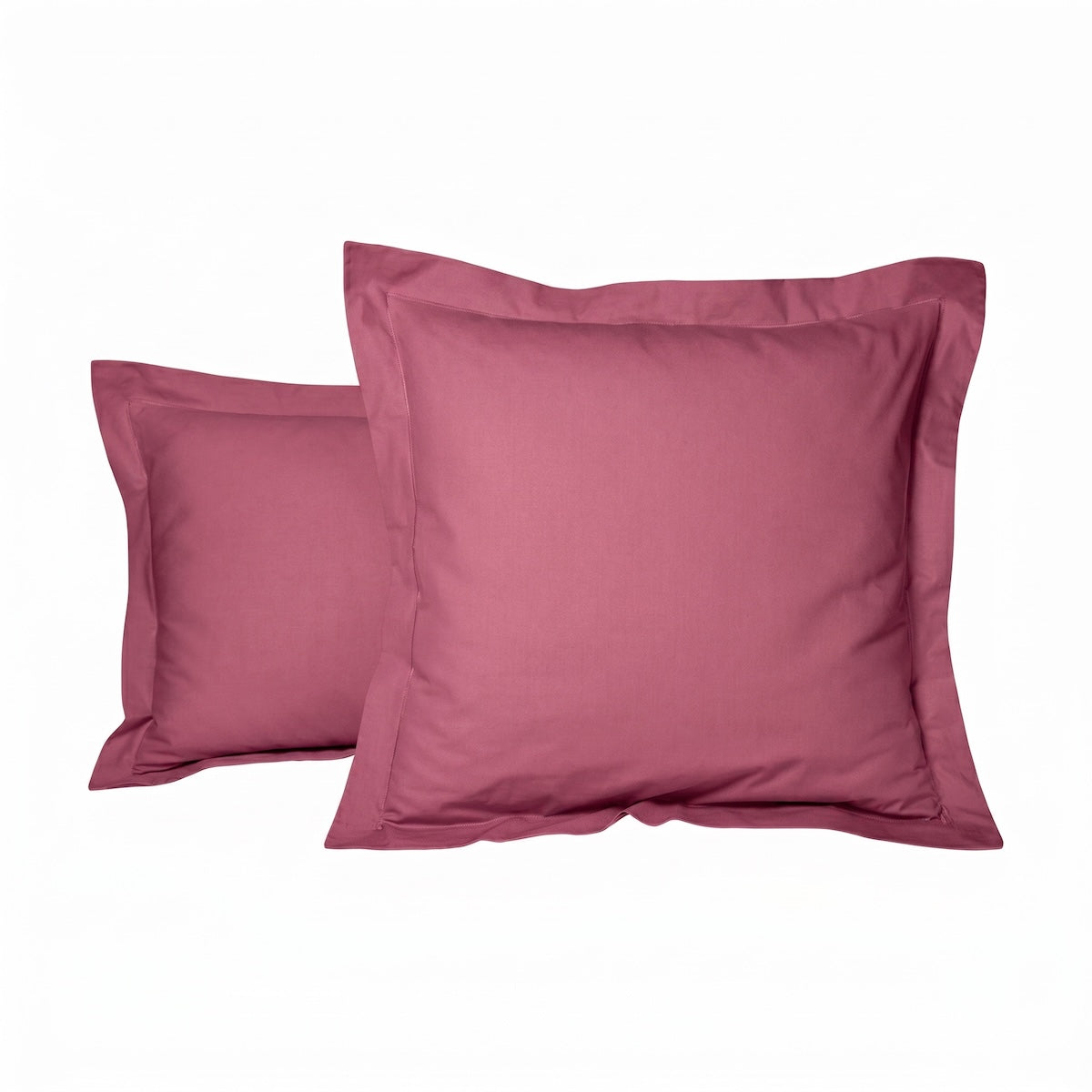 Taie d'oreillerDuo Coton - Coton 57 fils #Couleur_TERRE ROUGE