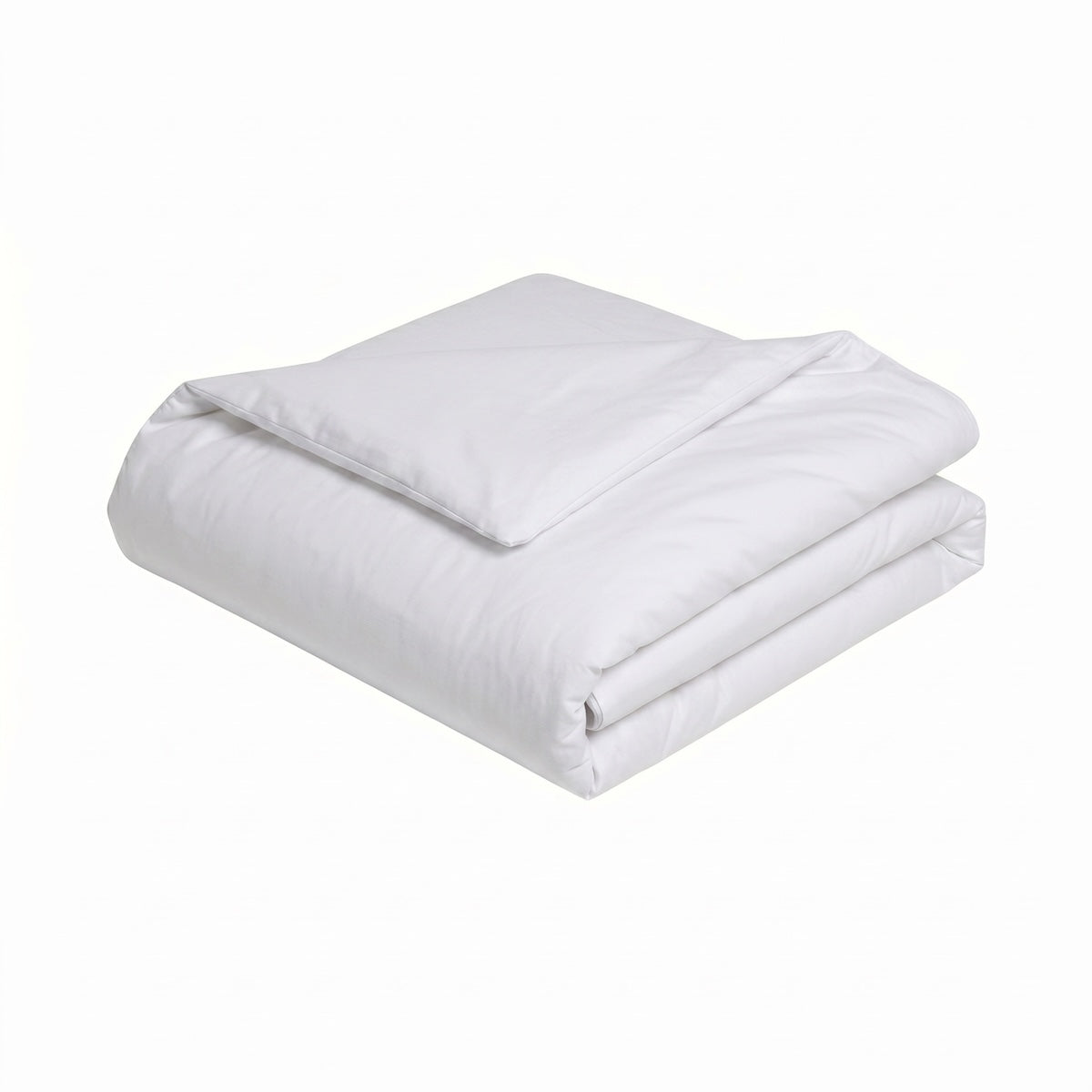 Housse de couette bicolore Duo Coton - Coton 57 fils #Couleur_BLANC