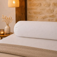 Sous taie de traversin molleton bio élastiquée #Couleur_BLANC