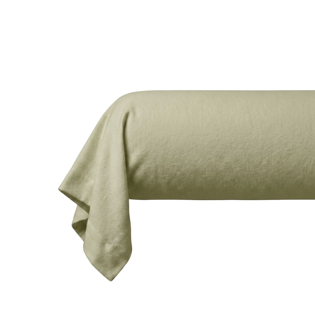 Taie de traversin - Uni Flanelle #Couleur_VERT OLIVE