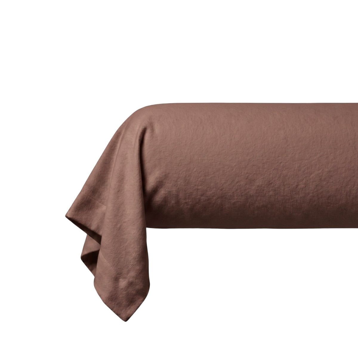 Taie de traversin - Uni Flanelle #Couleur_BRUN