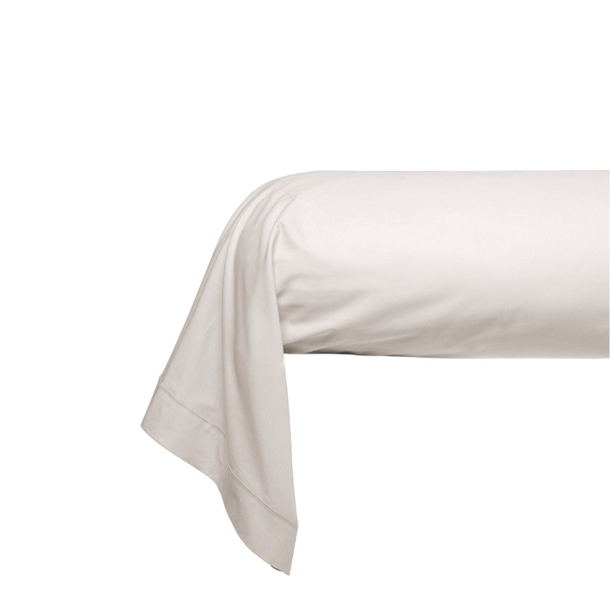 Taie de traversin - Uni Percale de coton #Couleur_GRIS PLATINUM