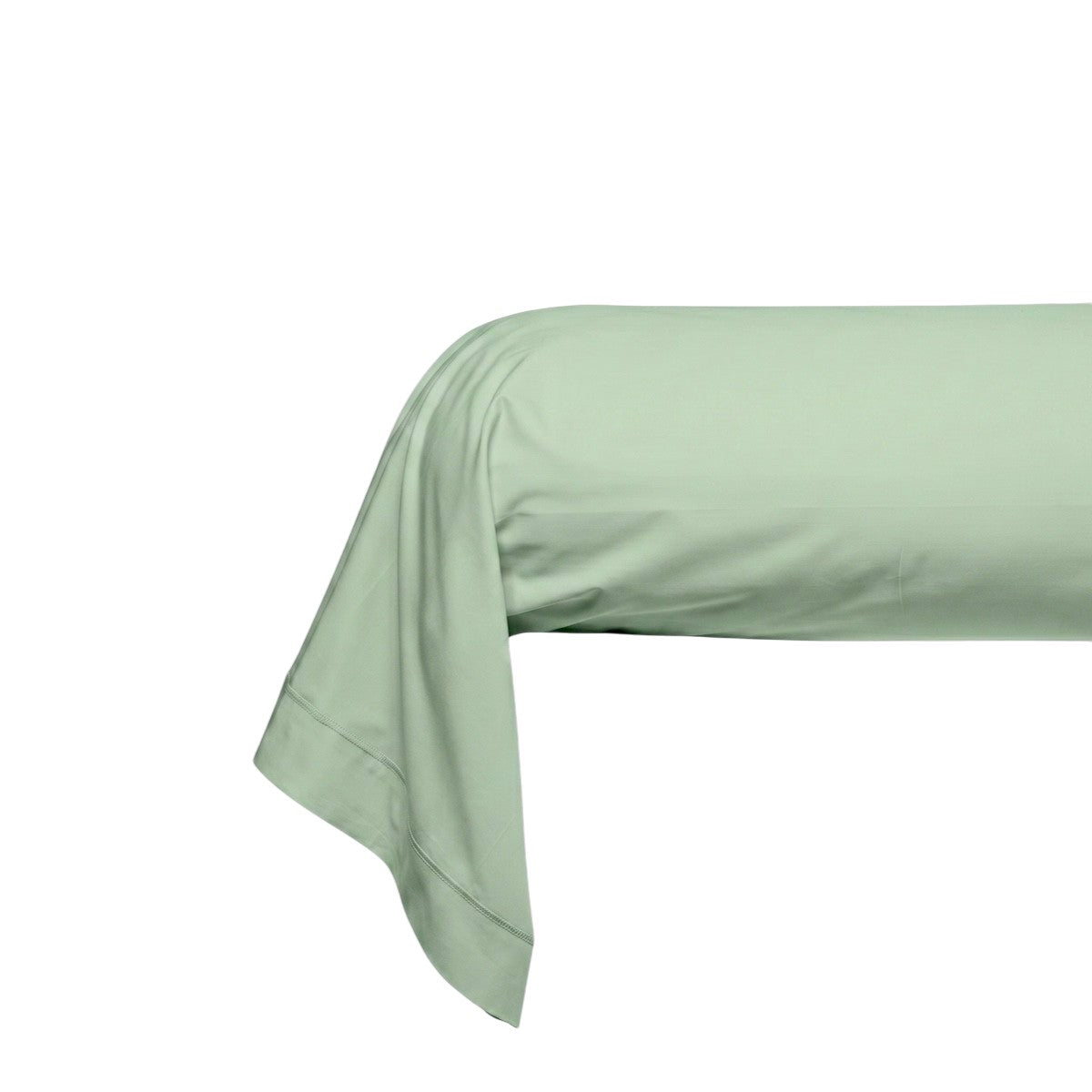 Taie de traversin - Uni Percale de coton #Couleur_FOUGERE
