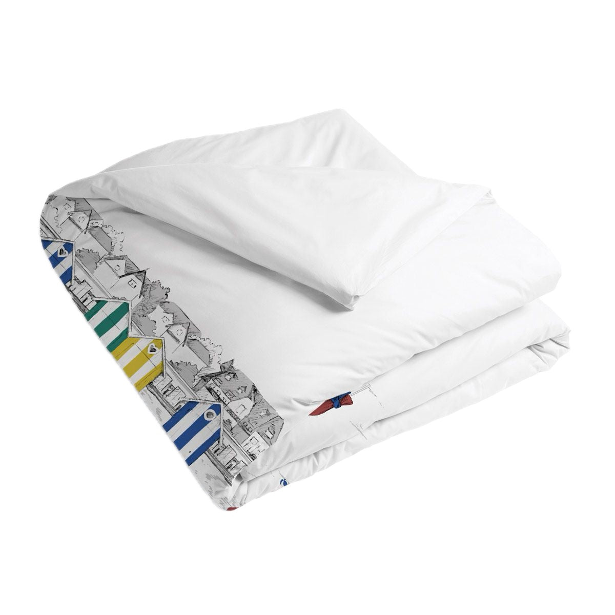 Housse de couette Les Planches - Percale de coton