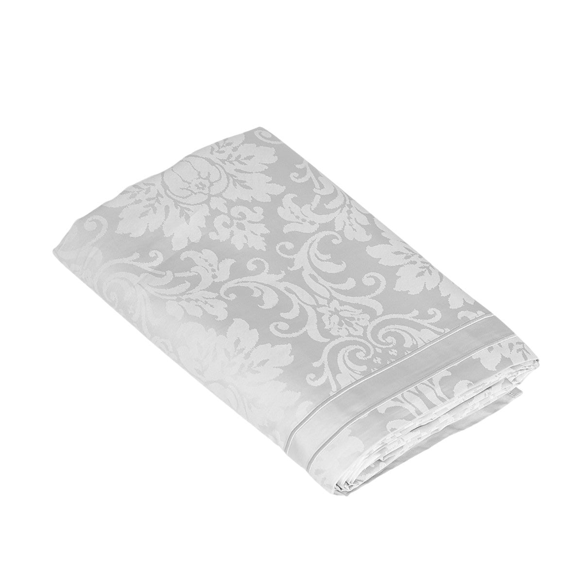 Drap plat Charme - Satin de coton #Couleur_GRIS PERLE