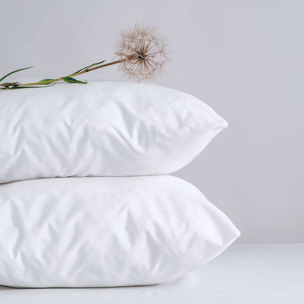 Lot de 2 sous-taies d'oreiller en molleton absorbant recyclé