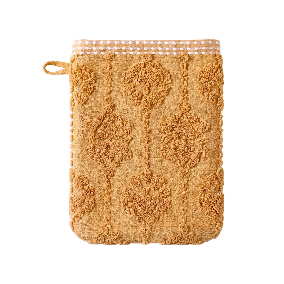 Gant de toilette Néroli - Éponge jacquard ciselée