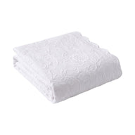 Jeté de lit Plume de Coton - Piqué de coton jacquard