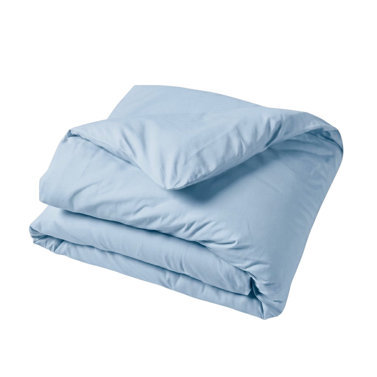 Housse de couette - Uni Percale de coton #Couleur_BLEU HORIZON 