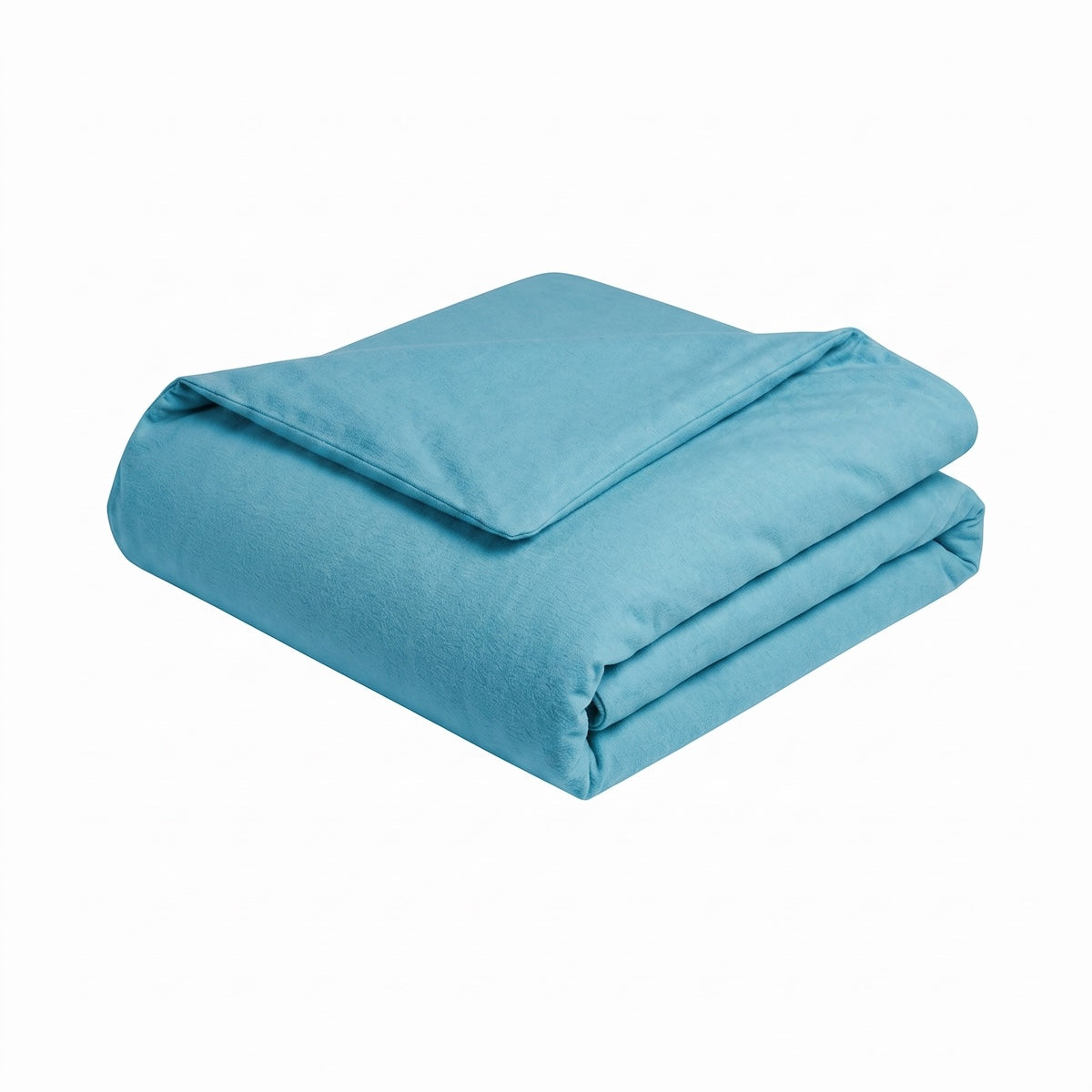 Housse de couette - Uni Flanelle #Couleur_BLEU CEDRE