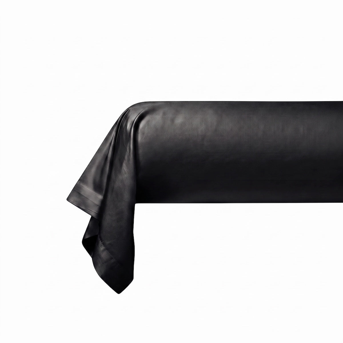 Taie de traversin Douce Nuit - Satin de coton #Couleur_NOIR