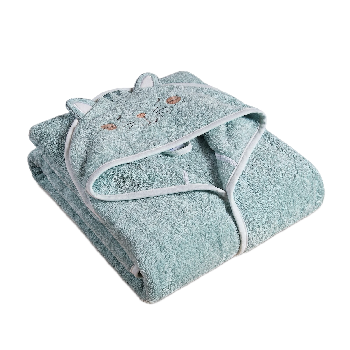 Cape de bain Les Petits Félins - Coton 450g/m²