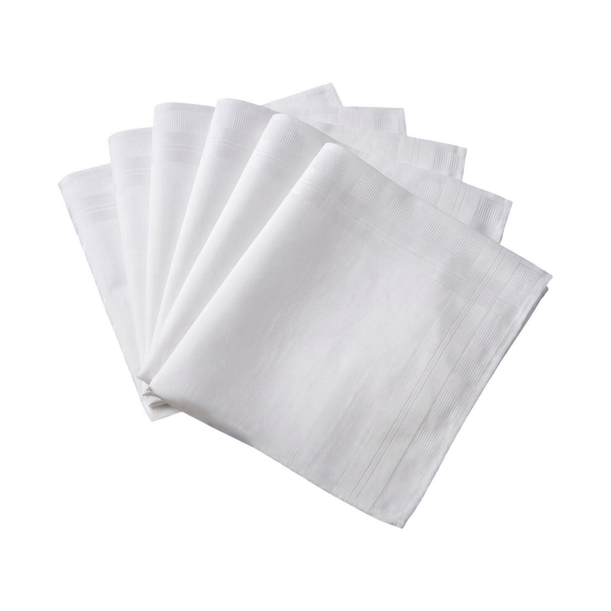Lot de 6 Mouchoirs Philippe - Coton Jacquard