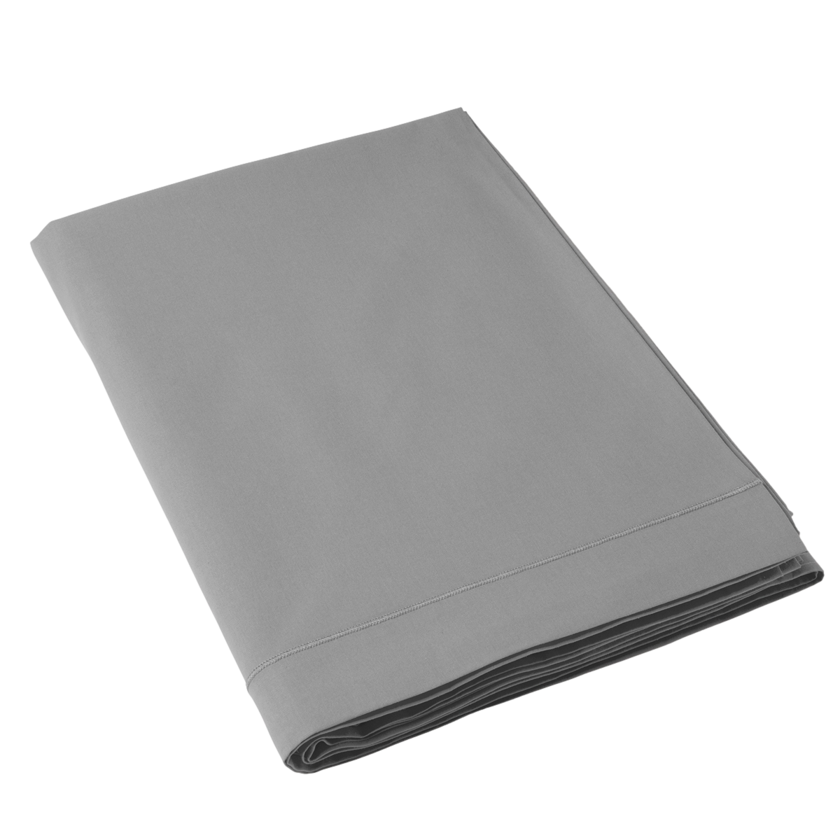 Drap Plat Coton 57 fils Nouvelle gamme Gris anthracite | Linge de lit | Tradition des Vosges #Couleur_ANTHRACITE