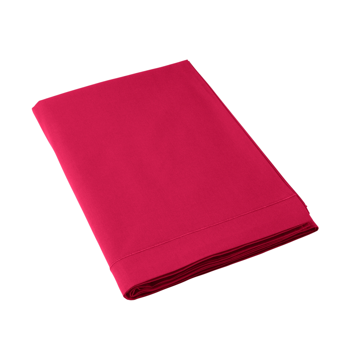 Drap Plat Coton 57 fils Nouvelle gamme Rose fushia | Linge de lit | Tradition des Vosges #Couleur_FUSHIA