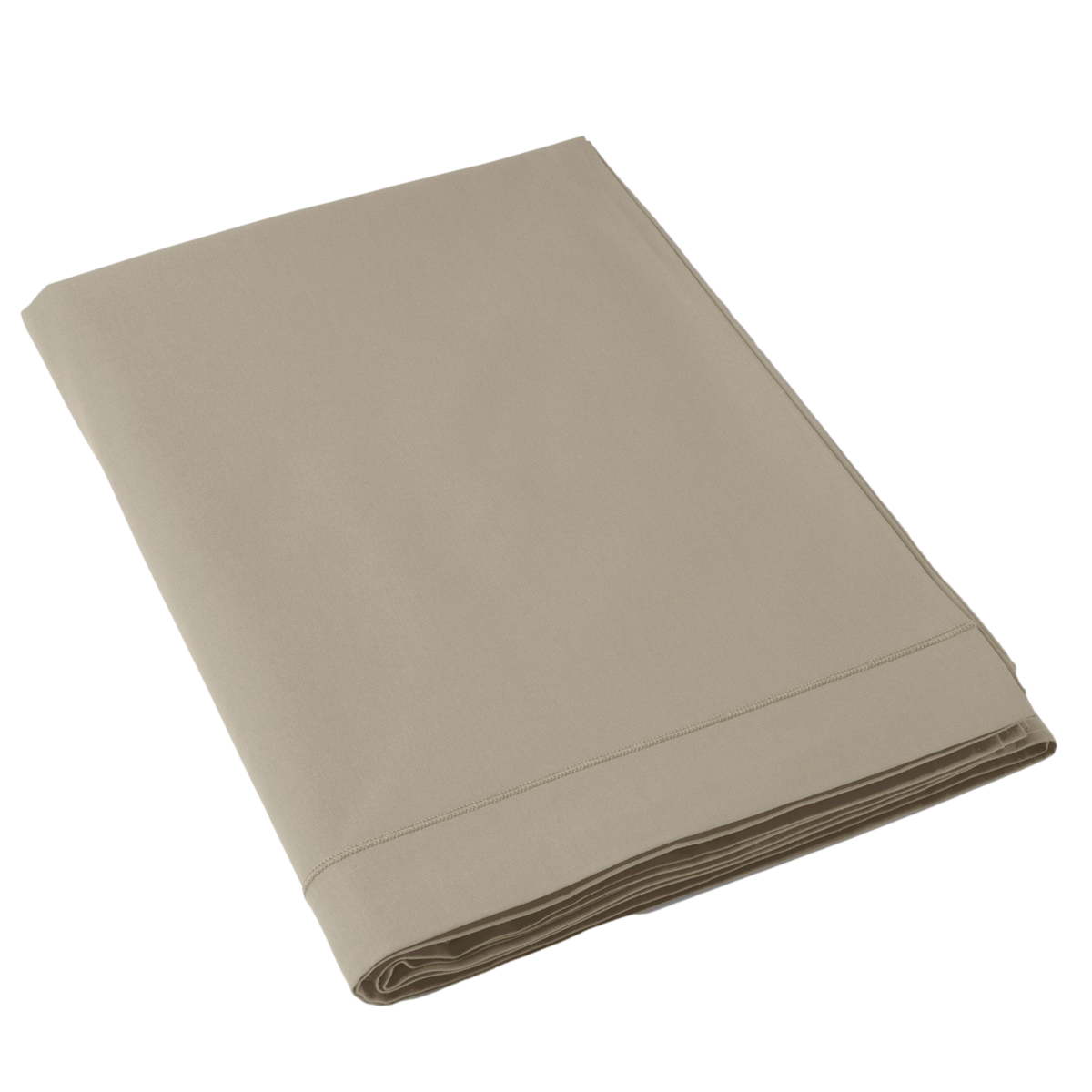 Drap Plat Coton 57 fils Nouvelle gamme Gris mastic | Linge de lit | Tradition des Vosges #Couleur_GRIS MASTIC
