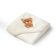 Cape De Bain Karl | Linge de bain brodé enfant | Tradition des Vosges #Couleur_IVOIRE