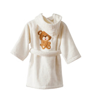 Peignoir de bain enfant Karl | Peignoir brodé | Tradition des Vosges #Couleur_IVOIRE