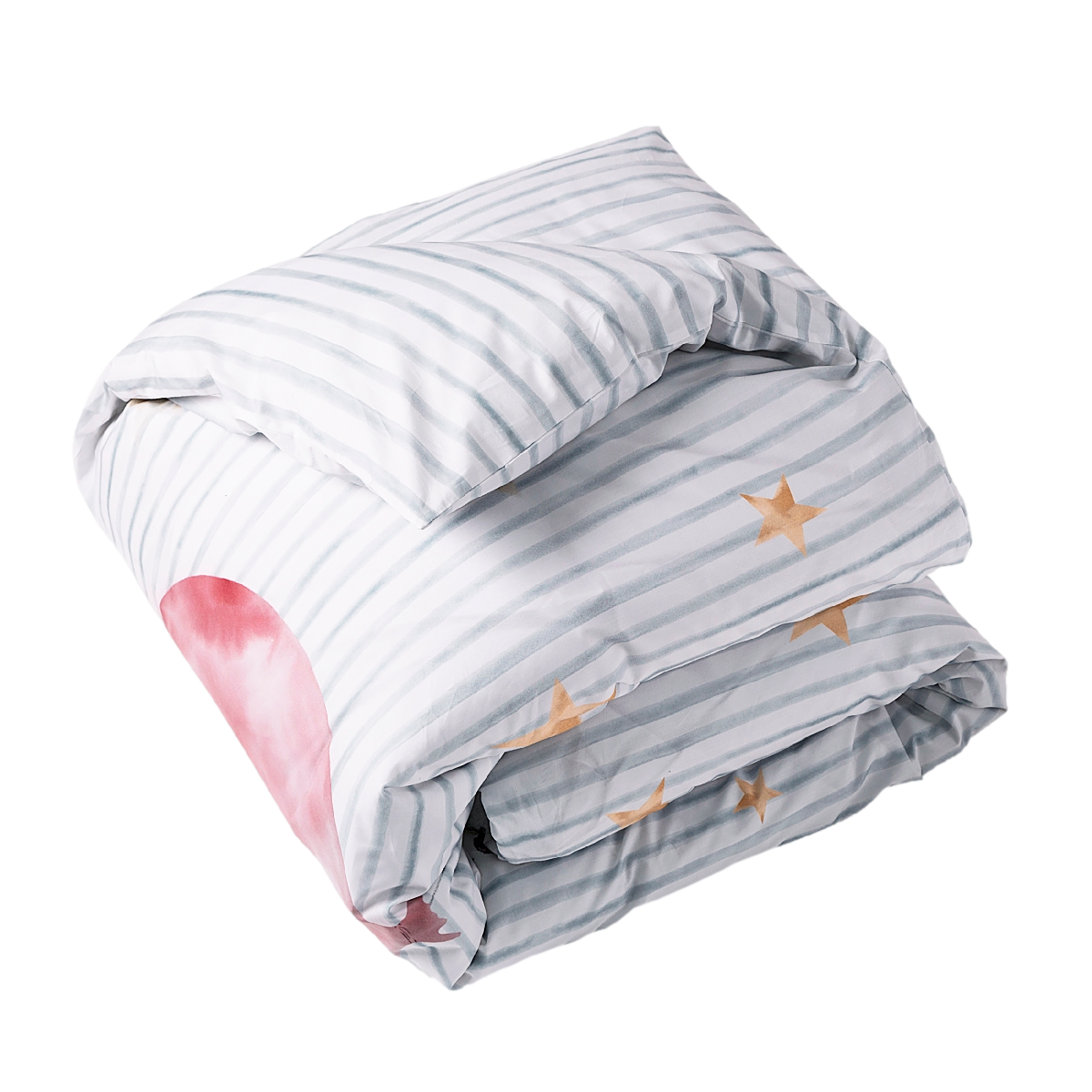 Housse Couette Gaspard percale de coton | Linge de lit enfant | Tradition des Vosges