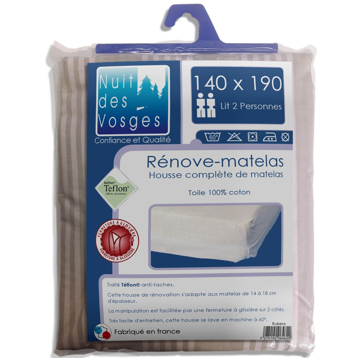 Housse Rénove-Matelas 140x190 cm