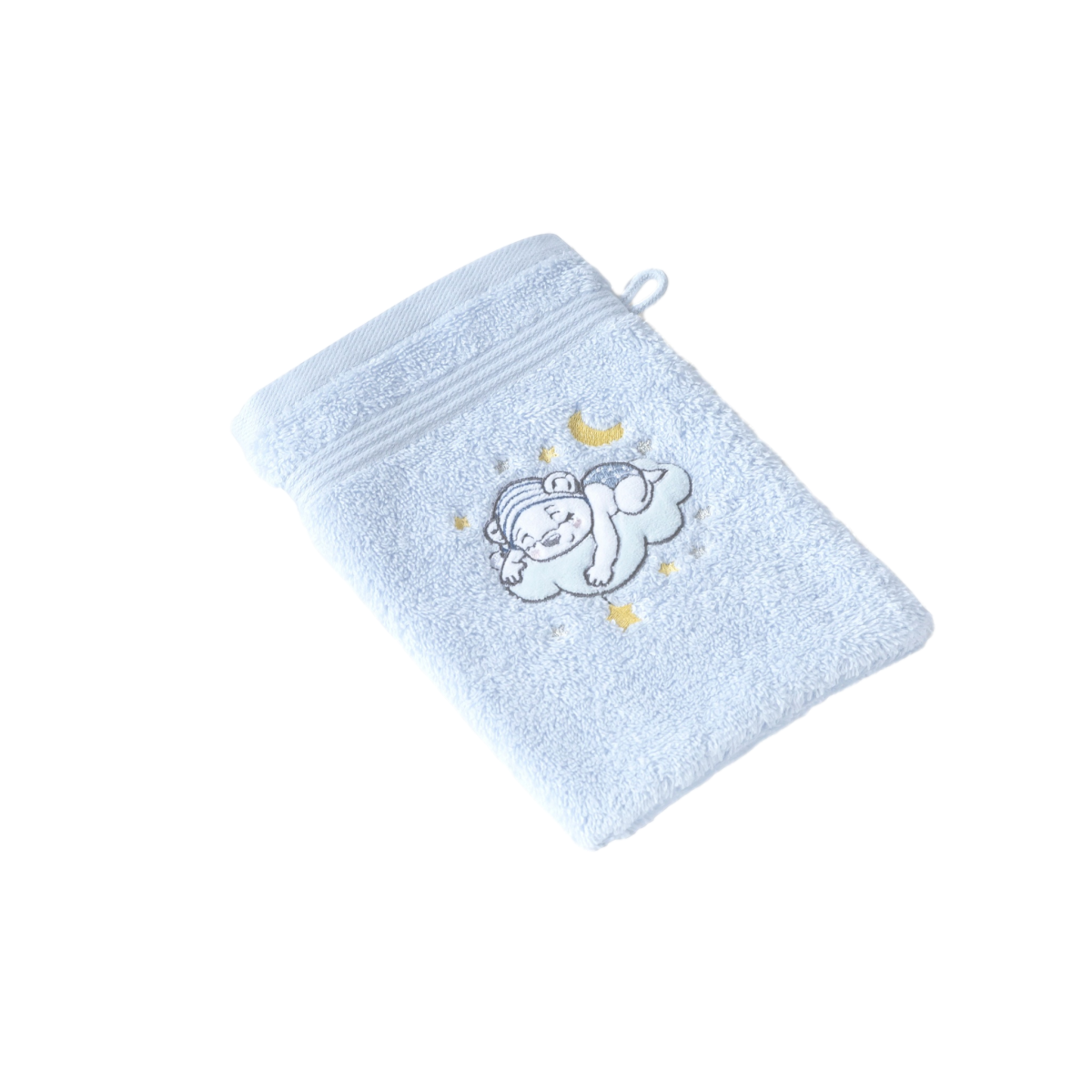Linge de bain brodé Katy | Linge de bain enfant | Tradition des Vosges #Couleur_BLEU