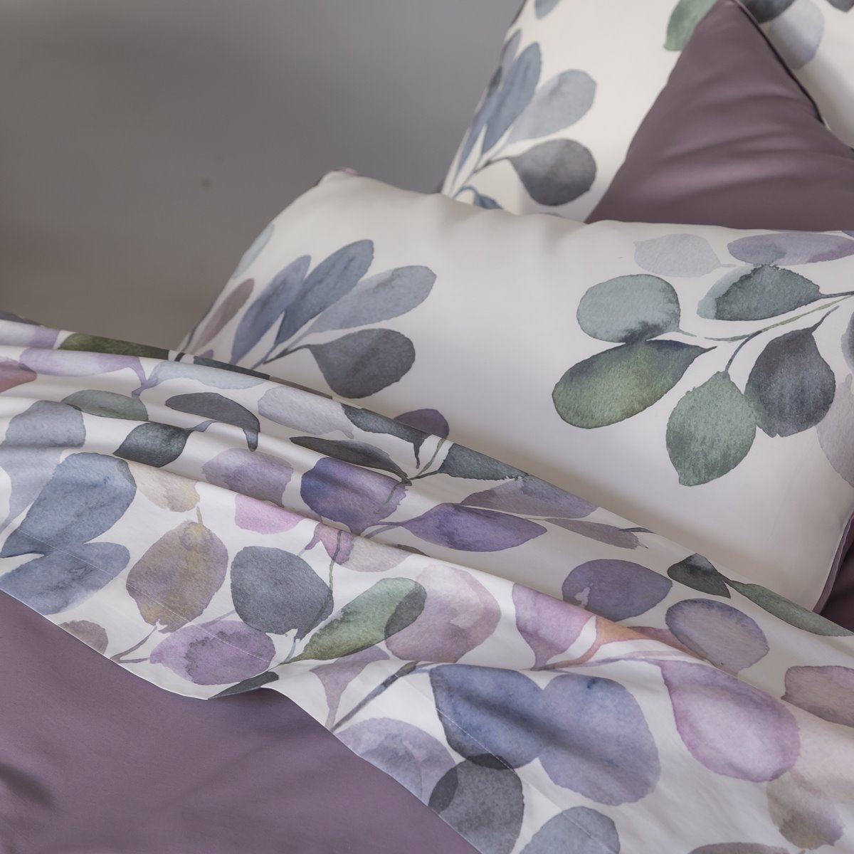 Parure imprimée satin de coton - Eclose | Linge de lit imprimé | Tradition des Vosges
