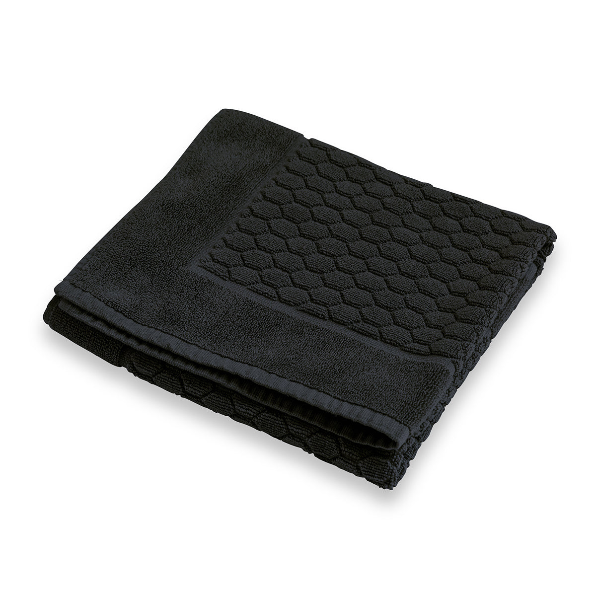 Tapis De Bain Uni 600g Modal Noir | Linge de bain | Tradition des Vosges
