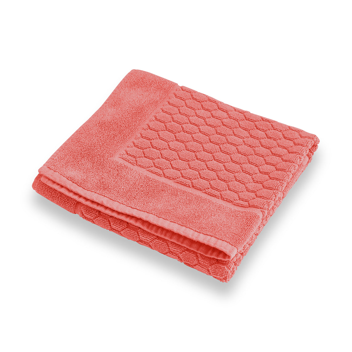 Tapis De Bain Uni 600g Modal Saumon | Linge de bain | Tradition des Vosges #Couleur_SAUMON