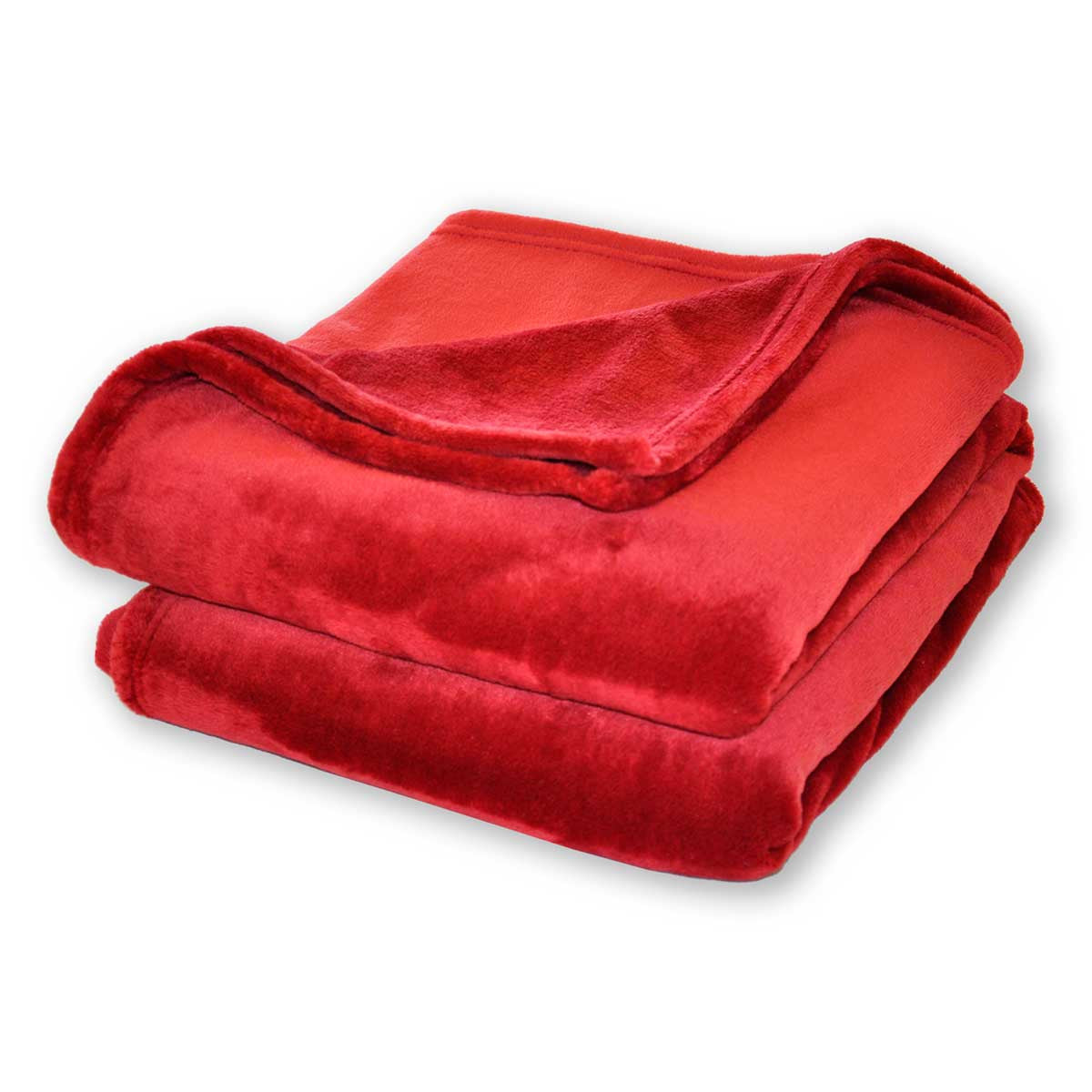 Plaid Polyester - Bordeaux #Couleur_BORDEAUX