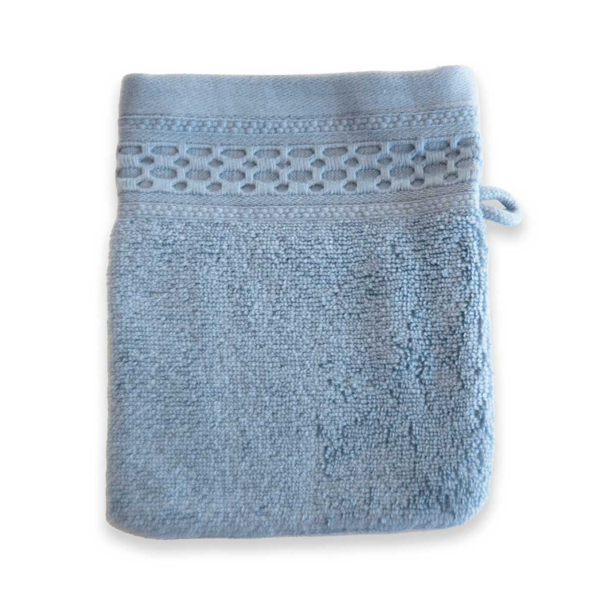Gant De Toilette 500gr - Zero Twist - Acier Bleu #Couleur_BLEU ACIER