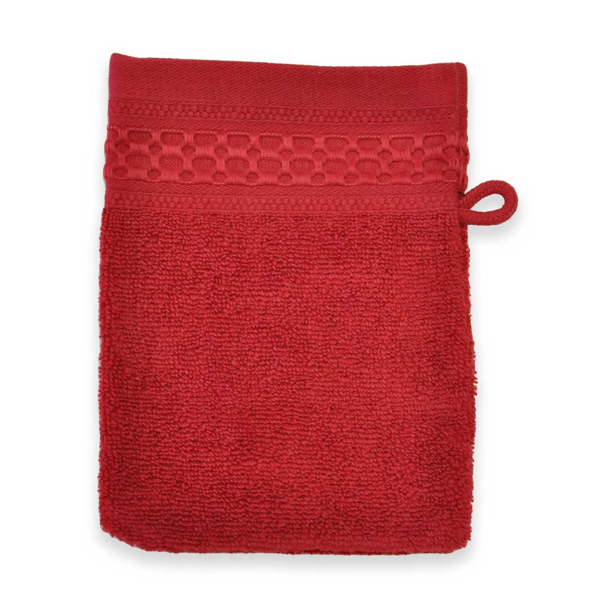 Gant De Toilette 500gr - Zero Twist - Carmin #Couleur_CARMIN