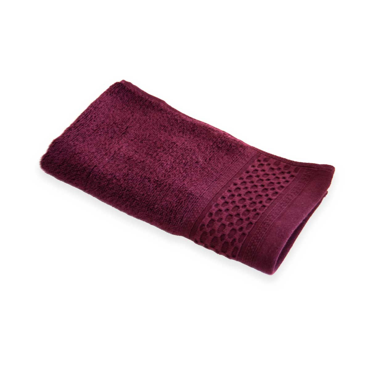 Serviette invité 500g - Zero Twist - Prune