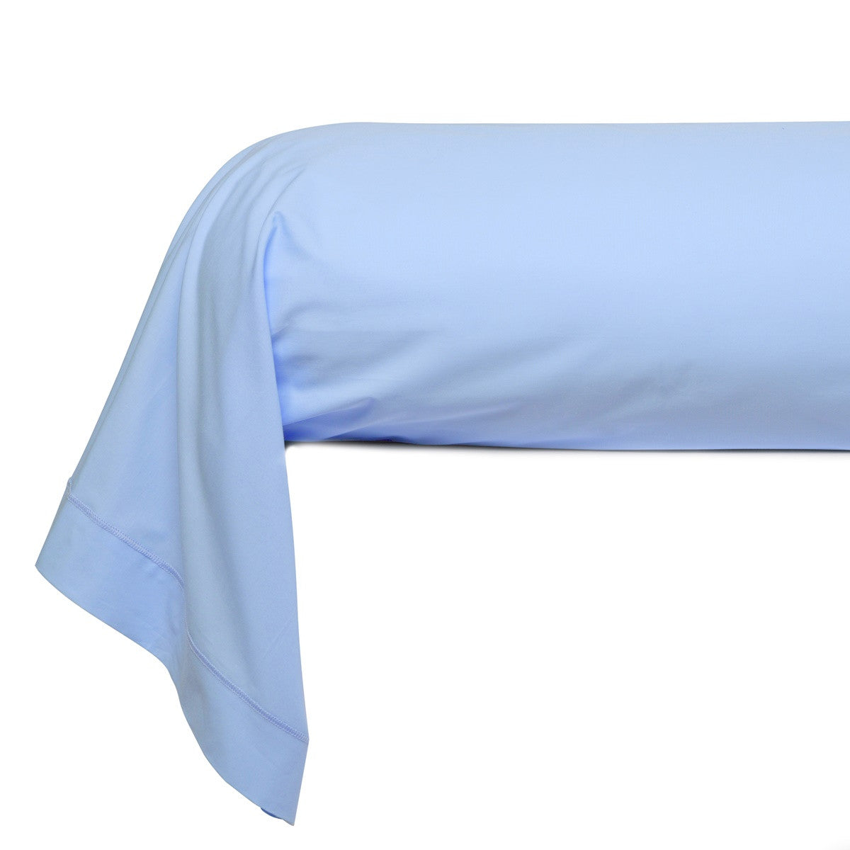 Taie Traversin Unie Percale - Ciel #Couleur_BLEU CIEL
