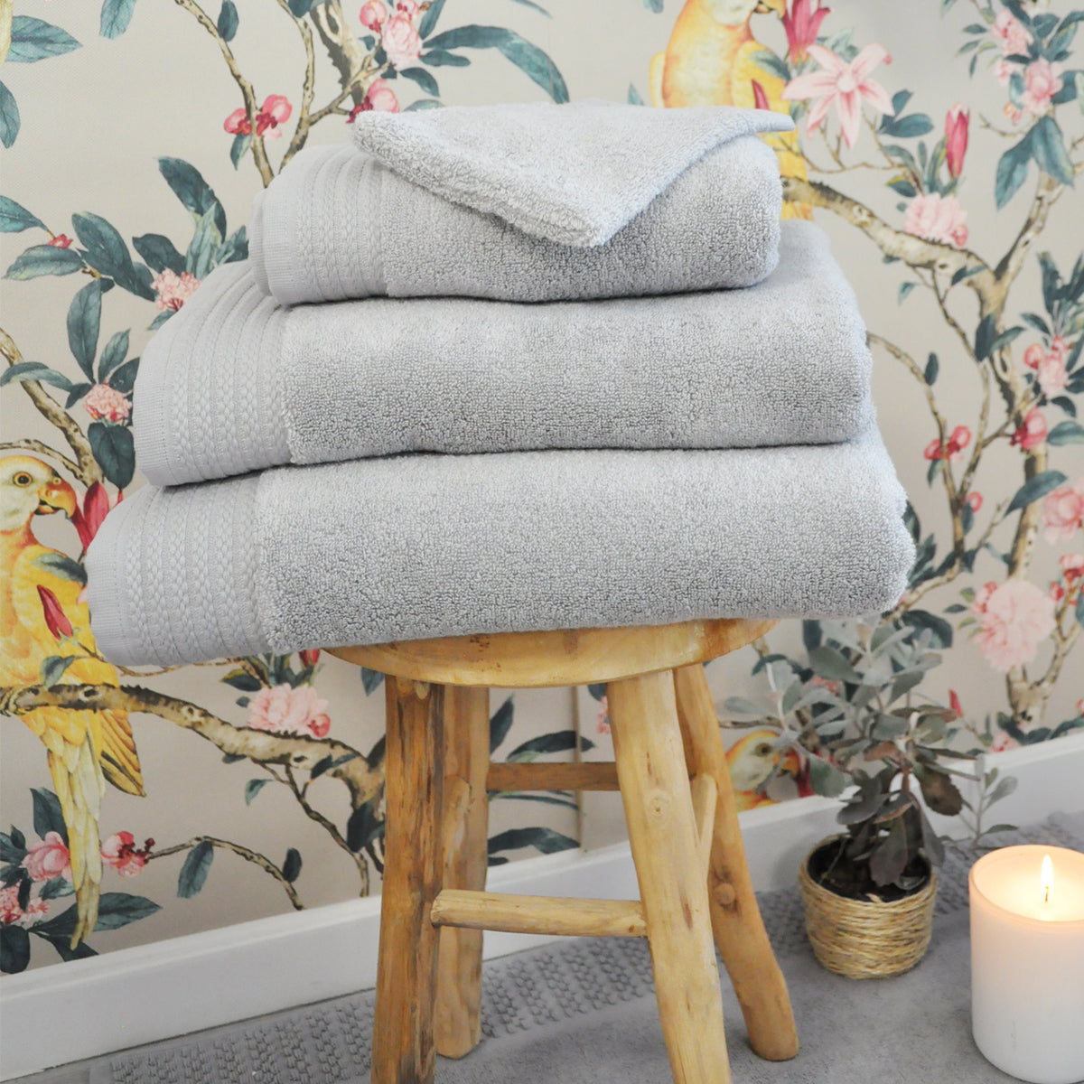 Serviette De Toilette Douceur - Coton/ Modal 600g/m² - Gris #Couleur_GRIS
