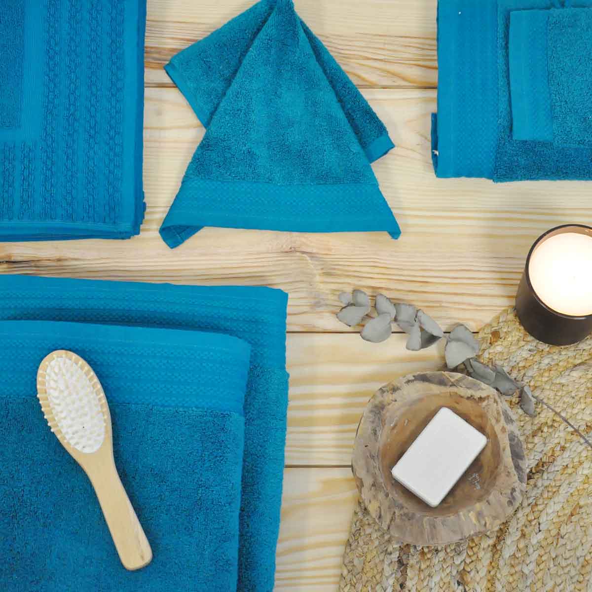 Serviette De Toilette Douceur - Coton/ Modal 600g/m² - Canard #Couleur_CANARD
