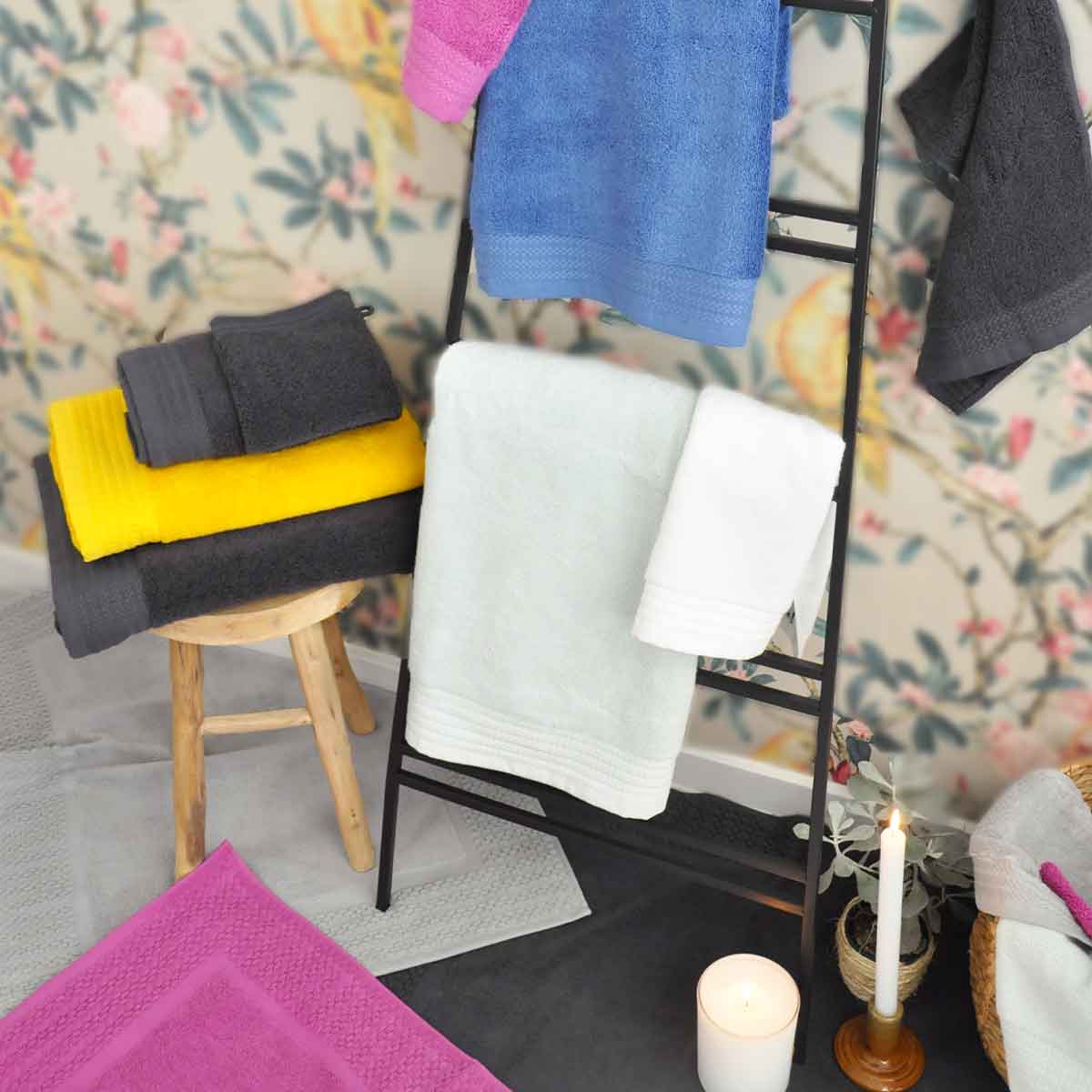 Serviette De Toilette Douceur - Coton/ Modal 600g/m² #Couleur_NEIGE