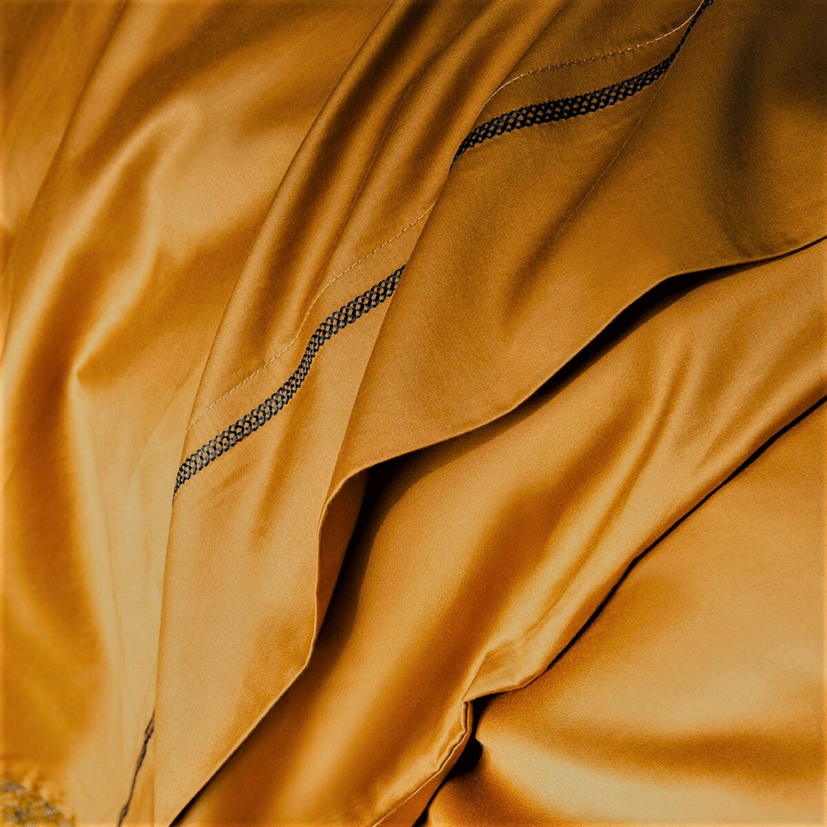 Drap Plat Opium - Satin de coton #Couleur_OR