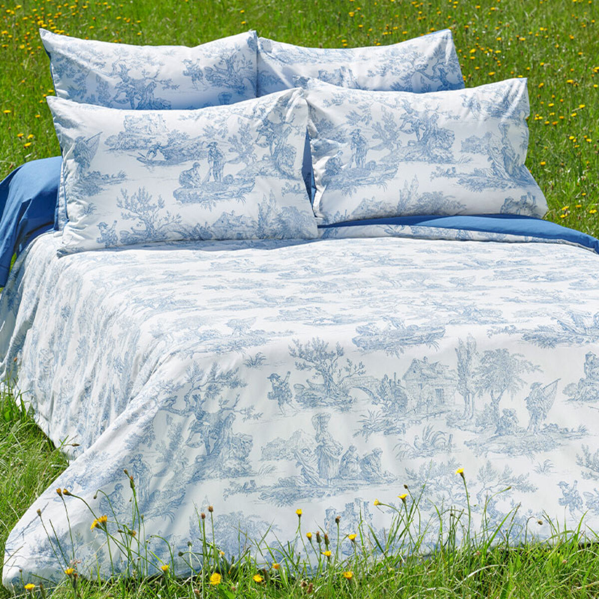 Drap housse Tendresse - 100% Coton #Couleur_MARINE