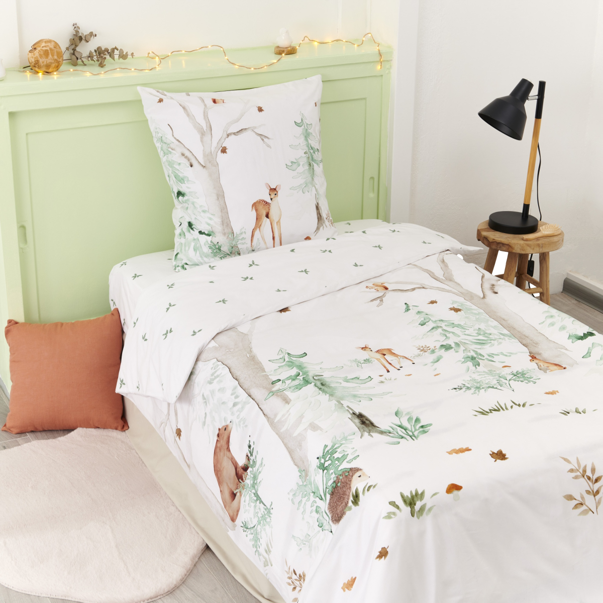 Housse de couette Faon - Percale de coton