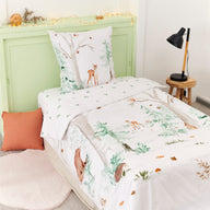 Parure Faon - Percale de coton