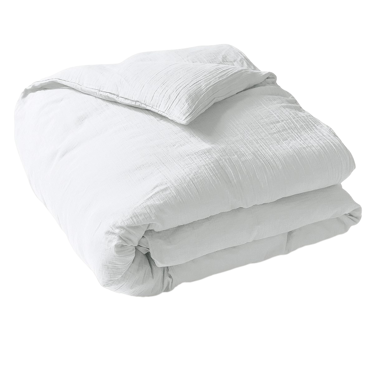 Housse de couette - Gaze de coton blanc #Couleur_BLANC