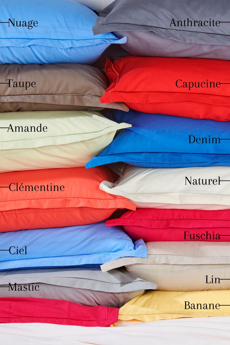 Drap-housse - Uni Coton #Couleur_MARRON TAUPE