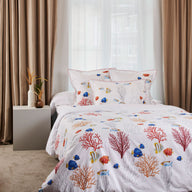 Parure de lit Corail - Percale de coton